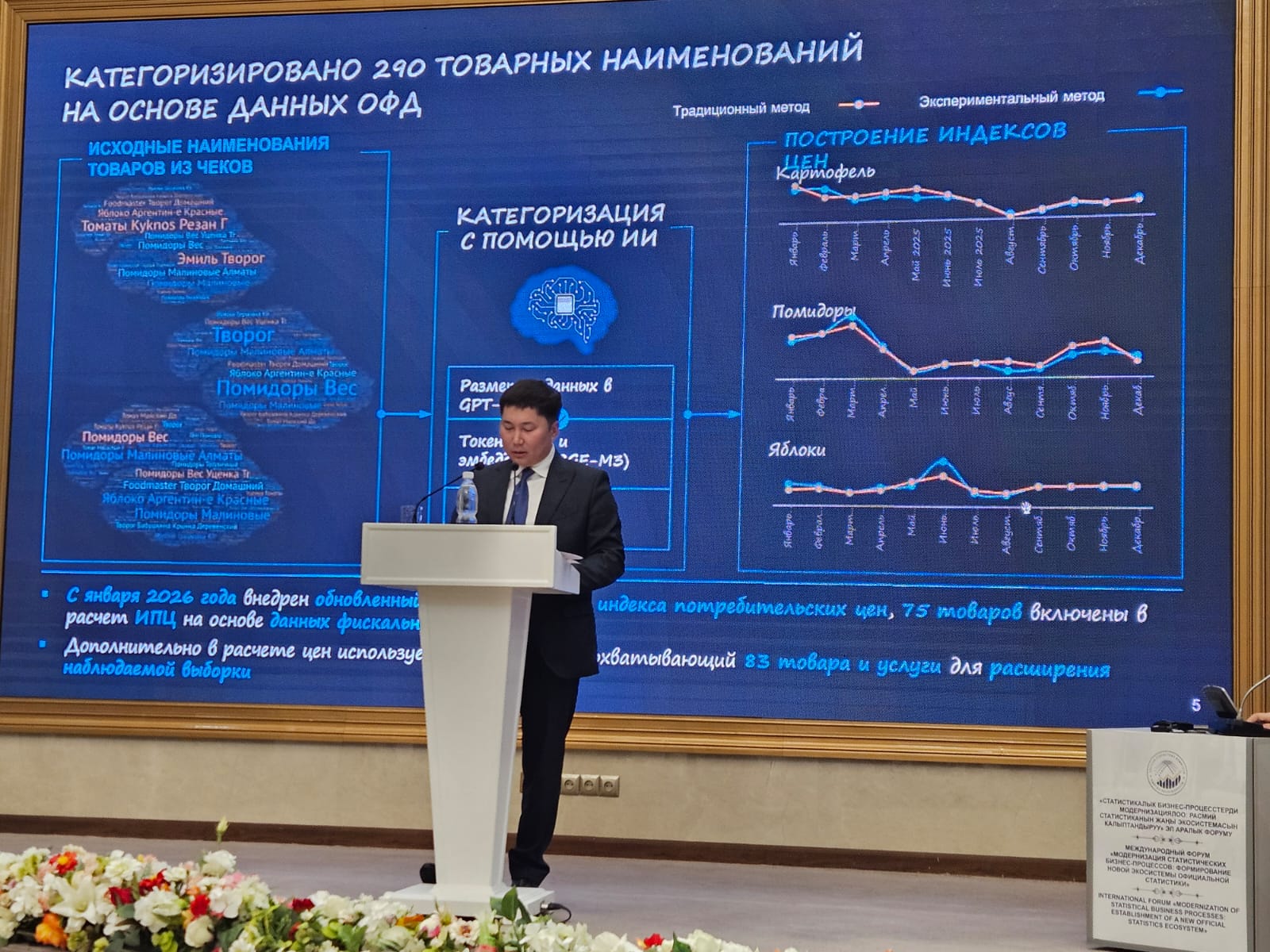 Максат Турлубаев выступил на международном форуме по модернизации статистики и заседании глав статслужб стран СНГ в Бишкеке